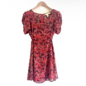 UO Pins & Needles Red Floral Dress